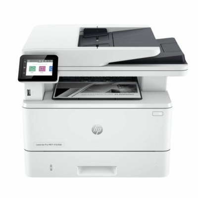 HP LaserJet Pro MFP 4103fdn Printer (2Z628A), Print, Copy, Scan, Fax, White