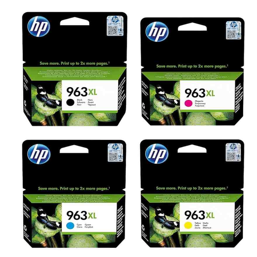HP 3YP35AE 963XL High Yield Original Ink Cartridge, Black/Cyan/Magenta/Yellow, Multipack