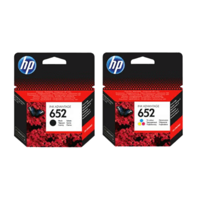 Pack of 2 HP 652 Original Ink Cartridge Set Black & Tri Colour