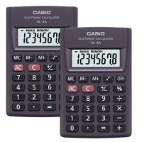 Casio HL 4AW Calculator Two Piece