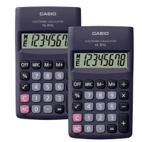 Casio HL 815LBK Portable Calculator Two Piece